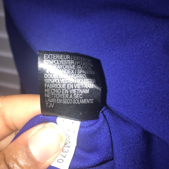 NWT Tahari Cobalt Blue Keyhole Sleeveless Dress - Picture 4 of 6